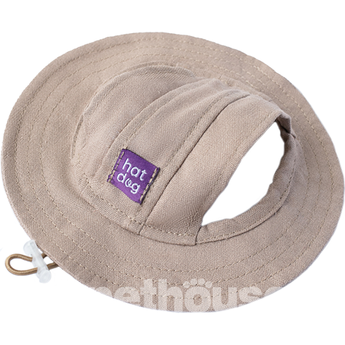 Hat-Dog Панама з льону для собак, мокко
