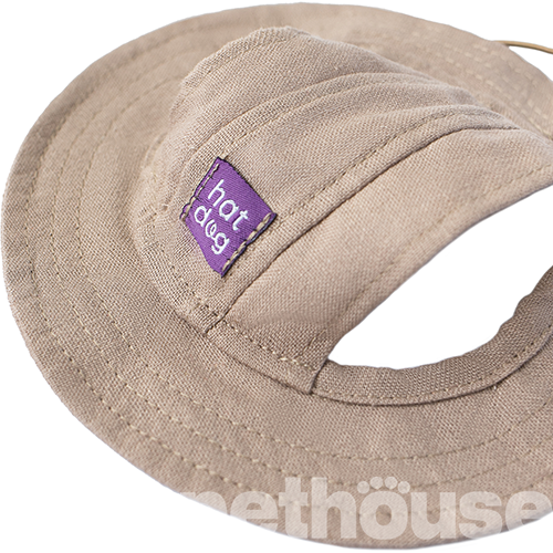 Hat-Dog Панама з льону для собак, мокко
