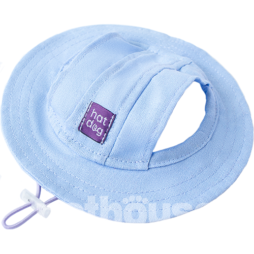 Hat-Dog Панама з льону для собак, ніжно-блакитна