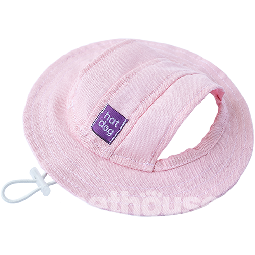 Hat-Dog Панама з льону для собак, рожева