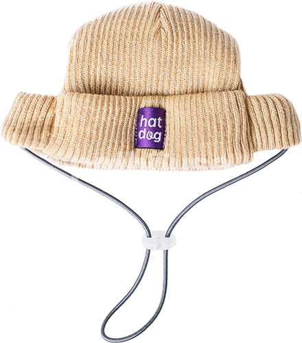 Hat-Dog Шапка для собак, бежевая