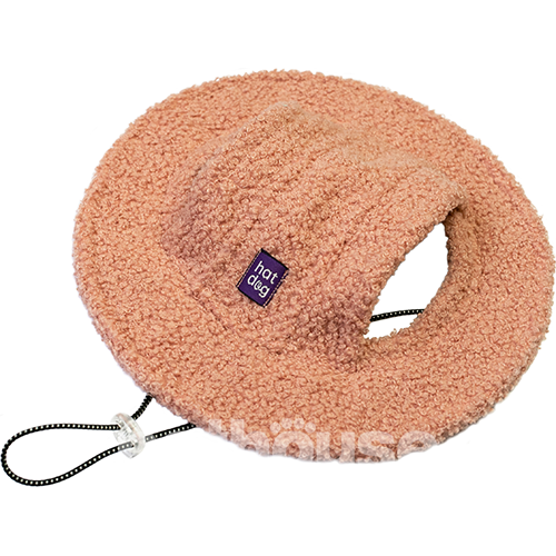 Hat-Dog Теплая панама для собак, пудровая