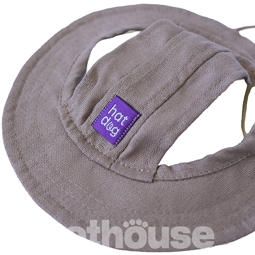 Hat-Dog Панама з льону для собак, банановий латте
