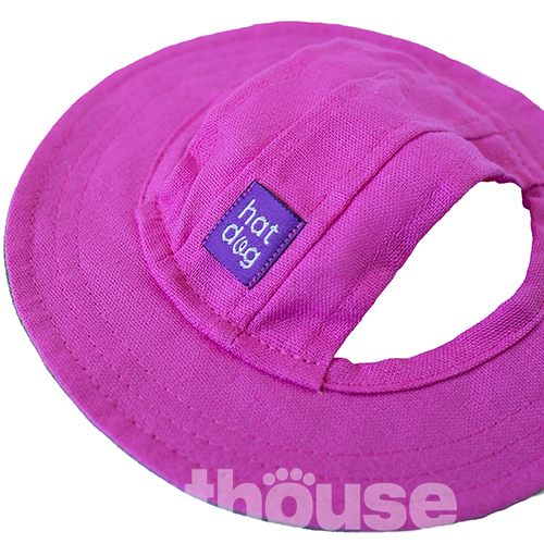 Hat-Dog Панама з льону для собак, ягідний смузі