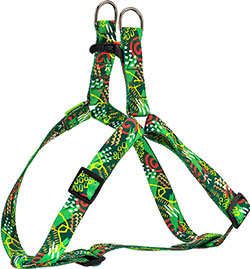 HiDog Нейлоновая шлея "Abstraction green" для собак