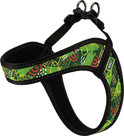 HiDog Comfort Нейлоновая шлея "Abstraction green" для собак
