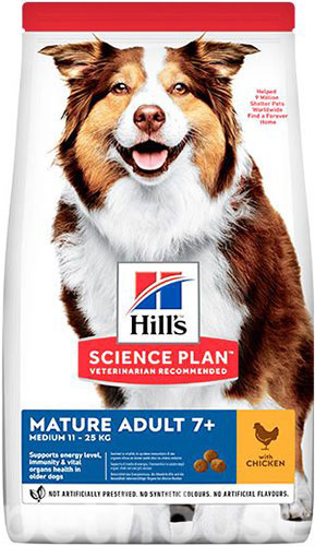 Hill's SP Canine Mature Adult 7+ Medium Breed Chicken