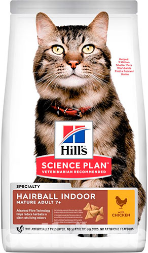Hill's SP Feline Mature Adult 7+ Hairball Indoor
