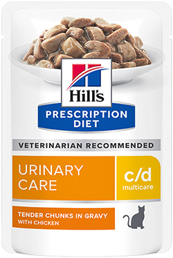 Hill's PD Feline C/D Chicken Pouches