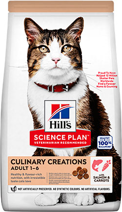 Hill's SP Feline Adult Culinary Creations With Salmon & Carrots