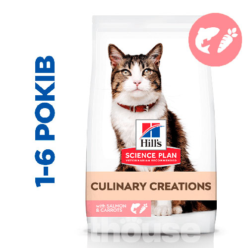 Hill's SP Feline Adult Culinary Creations With Salmon & Carrots