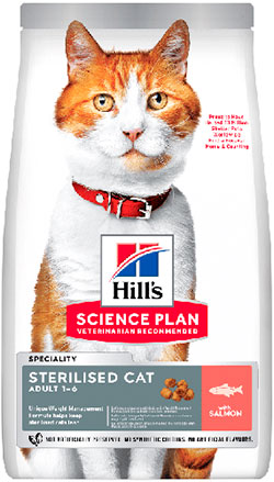 Hill's SP Feline Adult Sterilised Cat With Salmon