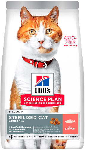 Hill's SP Feline Adult Sterilised Cat With Salmon