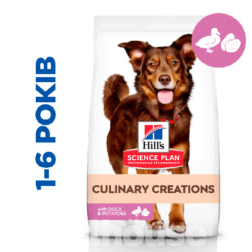 Hill's SP Canine Adult Medium Culinary Creations With Duck & Potatoes