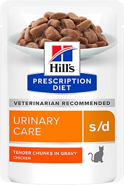 Hill's PD Feline S/D Chicken Pouches