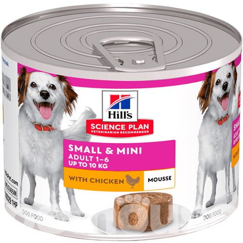 Hill's SP Canine Adult Small & Mini Chicken Mousse Cans