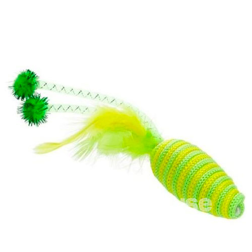 Hippie Pet Мишка з пір'ям для котів Hippie Pet Мишка з пір'ям для котів