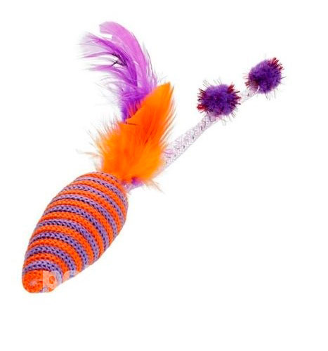 Hippie Pet Мишка з пір'ям для котів Hippie Pet Мишка з пір'ям для котів