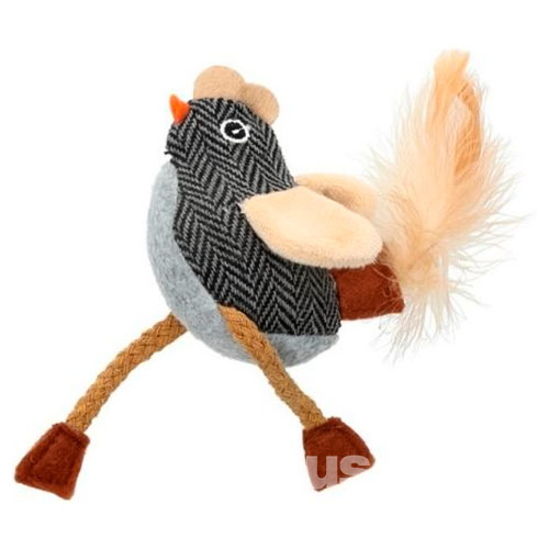 Hippie Pet Воробушек с перьями для кошек Hippie Pet Воробушек с перьями для кошек