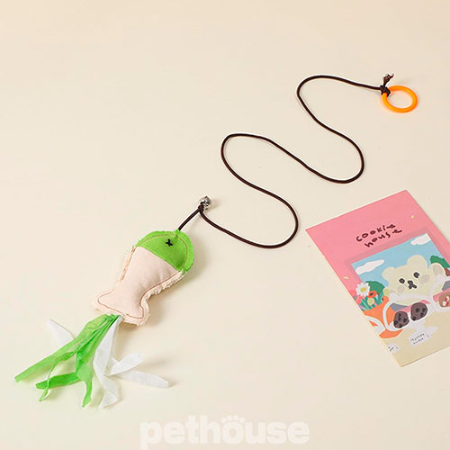 Hippie Pet Игрушка-дразнилка с рыбкой для кошек
