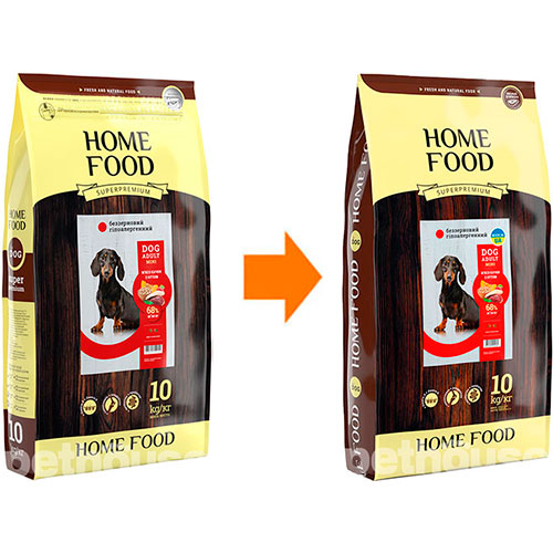 Home Food Беззерновой с уткой и нутом для взрослых собак малых пород, фото 2