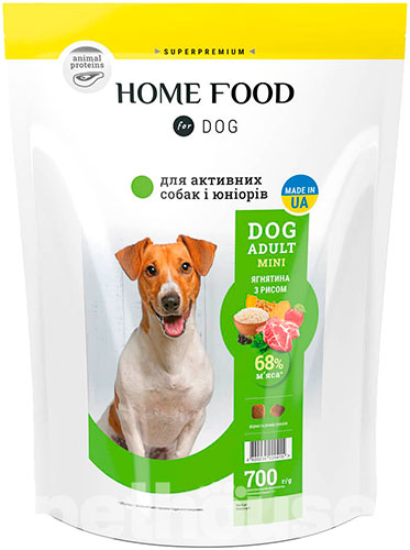 Home Food с ягненком и рисом для взрослых активных собак и юниоров малых пород, фото 2