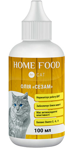 Home Food Олія "Сезам" для котів
