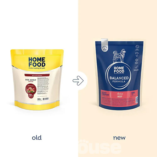 Home Food Premium Active з яловичиною для дорослих собак середніх порід