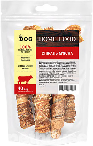 Home Food Спіраль м'ясна для собак