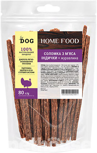 Home Food Соломка из мяса индейки с клюквой для собак