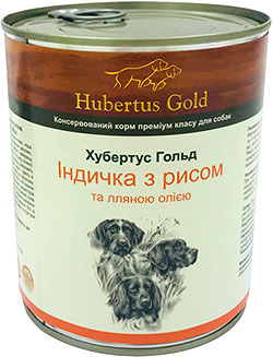 Hubertus Gold Индейка с рисом и льняным маслом