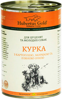 Hubertus Gold Junior Курка з картоплею та морквою