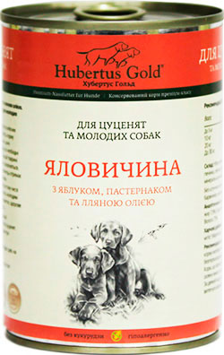 Hubertus Gold Junior Говядина с яблоком и пастернаком