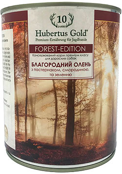 Hubertus Gold Forest Edition з олениною, пастернаком, смородиною та зеленню для собак