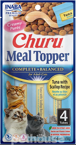 Inaba Churu Meal Topper Кремовый топпер с тунцом и морским гребешком для кошек