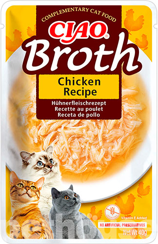 Inaba CIAO Broth Тушеная курица в бульоне для кошек Inaba CIAO Broth Тушеная курица в бульоне для кошек