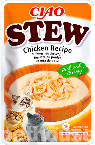 Inaba CIAO Stew Рагу с тушеной курицей для кошек Inaba CIAO Stew Рагу с тушеной курицей для кошек