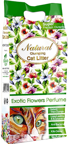 Indian Cat Litter Cat's Choice Exotic Flowers Грудкувальний наповнювач з ароматом екзотичних квітів