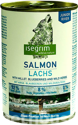 Isegrim Junior River Salmon with Millet, Blueberries & Wild Herbs