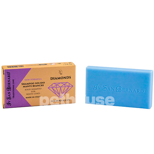 Iv San Bernard Diamonds Solid Shampoo for White Coats