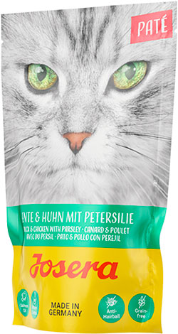 Josera Pate Ente und Huhn mit Petersilie Паштет з качкою, куркою та петрушкою для котів, пауч