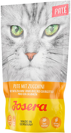 Josera Pate Pute mit Zucchini Паштет з індичкою та цукіні для котів, пауч
