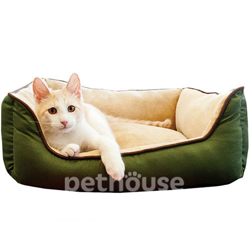 K&H Self-Warming Lounge Sleeper Самонагрівний лежак для котів та собак, зеленый