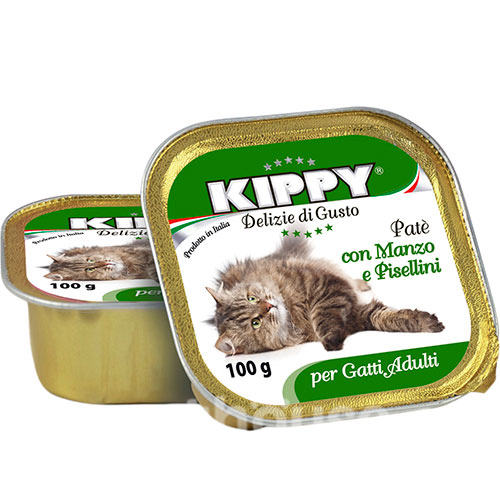 Kippy Паштет з яловичиною та білим м'ясом для котів