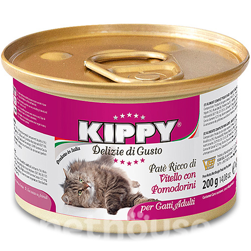 Kippy Паштет з телятиною та томатами для котів