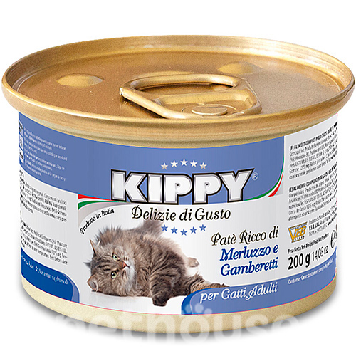 Kippy Паштет с треской и креветками для кошек