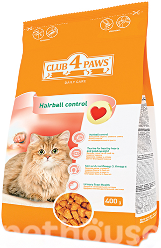 Клуб 4 лапы Hairball control для взрослых кошек