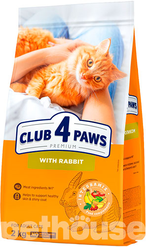 Клуб 4 лапи Premium з кроликом для дорослих котів
