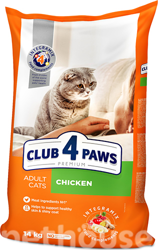 Клуб 4 лапы Premium с курицей для взрослых кошек
