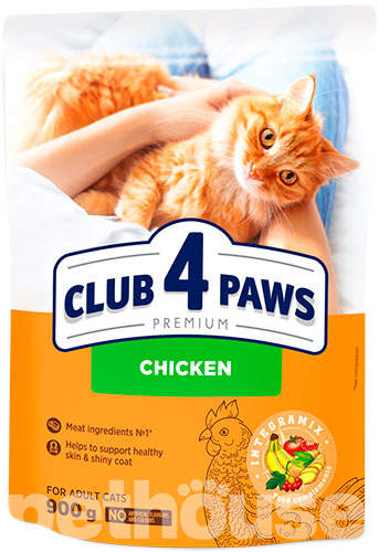 Клуб 4 лапы Premium с курицей для взрослых кошек, фото 3
